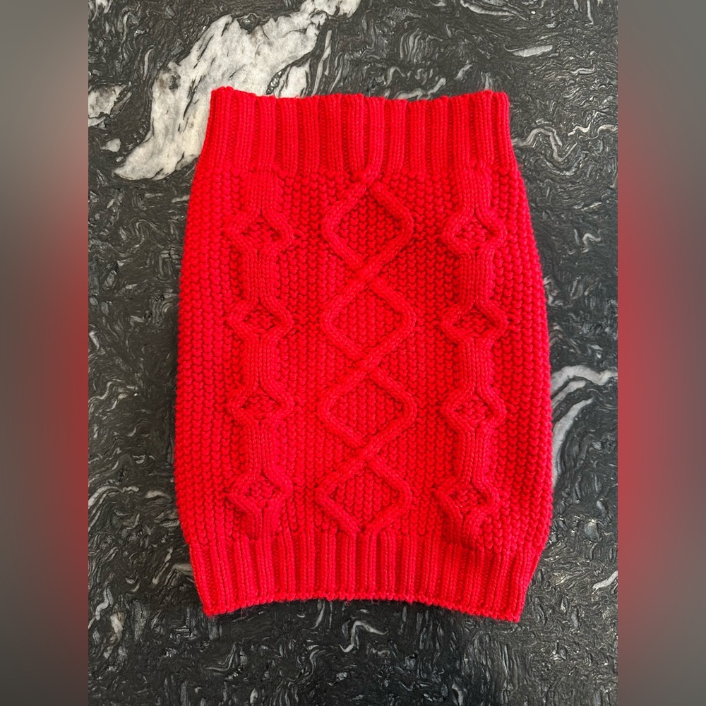 Bond & Co Dog Sweater Size Medium Color Red